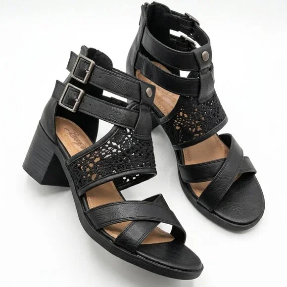 Women's Sandals 7.5 M Strappy Gladiator - Picture 3 of 6